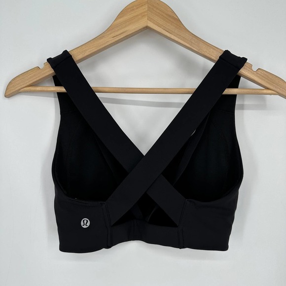 Lululemon Sweat Times Bra Criss Cross Racerback Sports Bra Black - Picture 5 of 9